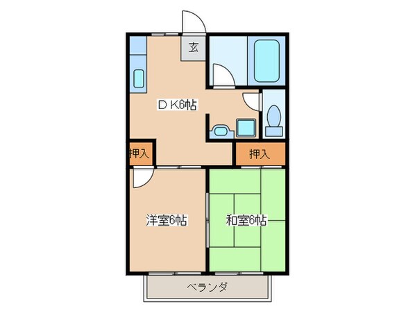 コ－ト中野Ⅱの物件間取画像